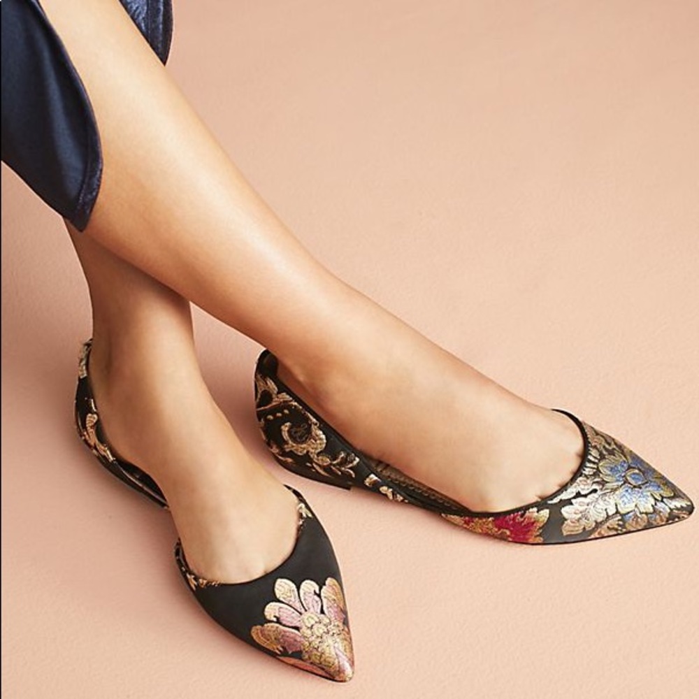 Sam Edelman Floral Brocade Rodney d’Orsat Flats